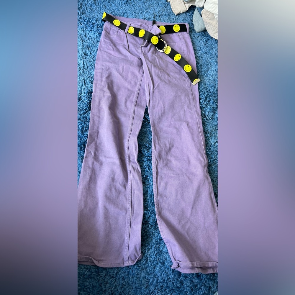 Purple jeans